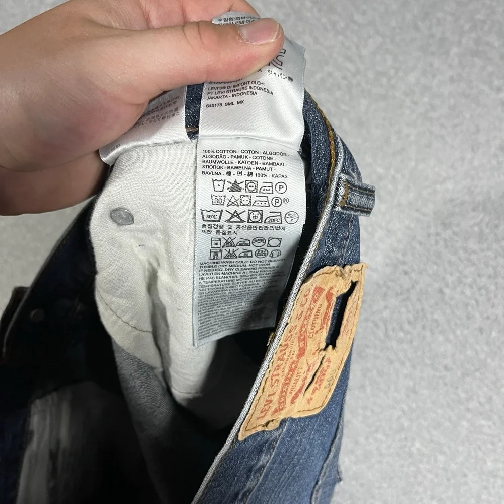 Levis Jeans Mens 36x32 (Fit 38x32) Blue 569 Loose Straight Denim Medium Cotton